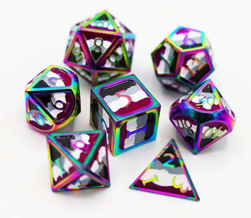 Foam Brain Games Asexual Pride Dice