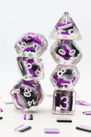 Foam Brain Games Asexual Flag RPG Dice Set