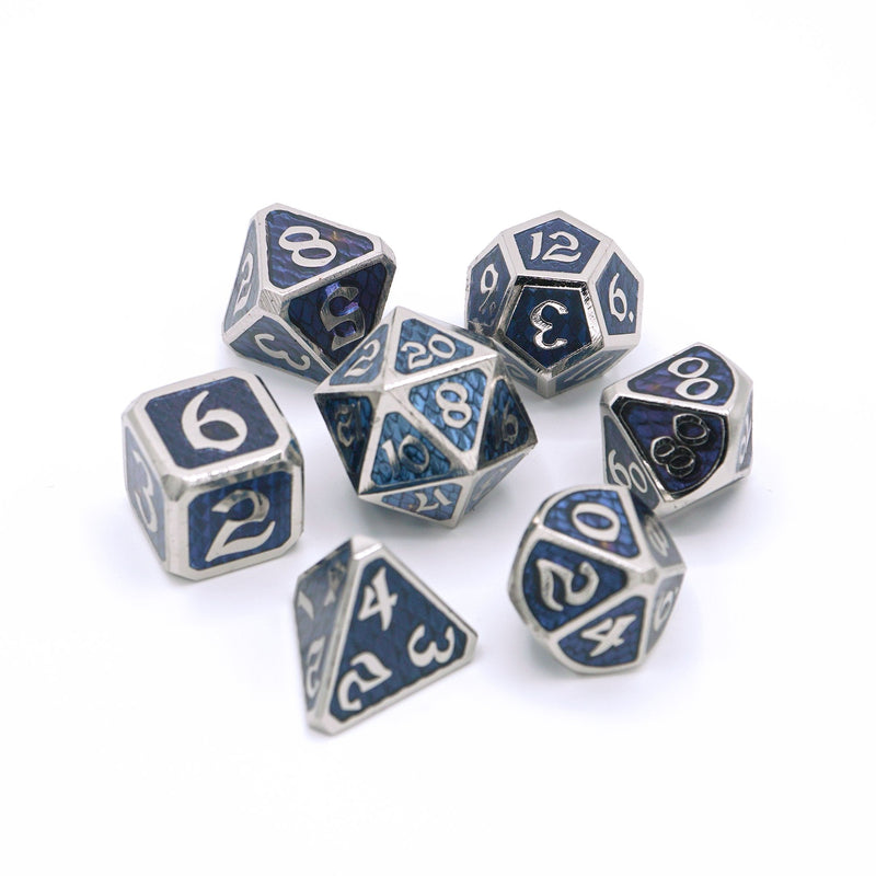 Die Hard Dice 7 Die RPG Metal Dice Set: Drakona Khaos Nyx