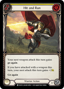 Hit and Run (Yellow) [CRU092] (Crucible of War)  1st Edition Normal