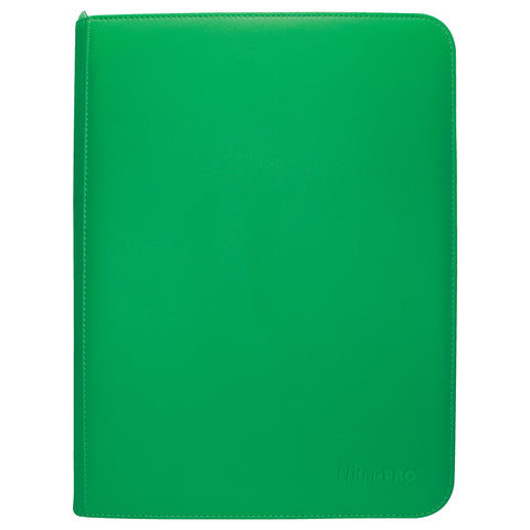 Ultra PRO: 9-Pocket Zippered PRO-Binder - Vivid (Green)
