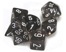 Chessex Translucent: Smoke/White 7 Dice Set