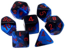 Chessex Gemini: Black-Starlight/Red 7 Dice Set
