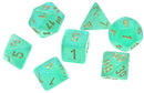 Chessex Borealis: Light Green/Gold 7 Dice Set