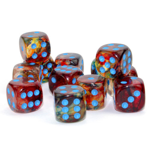 Chessex Nebula: 16MM D6 Primary/Blue (12)