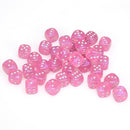 Chessex Borealis: 12MM D6 Pink/Silver (36)