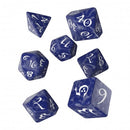 Q Workshop Dice Set - Classic Cobalt & White