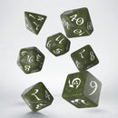 Q Workshop Dice Set - Classic Olive & White