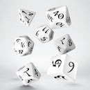 Q Workshop Dice Set - Classic White & Black
