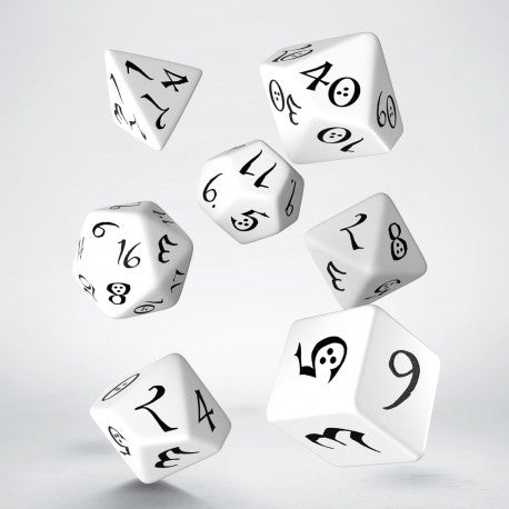 Q Workshop Dice Set - Classic White & Black