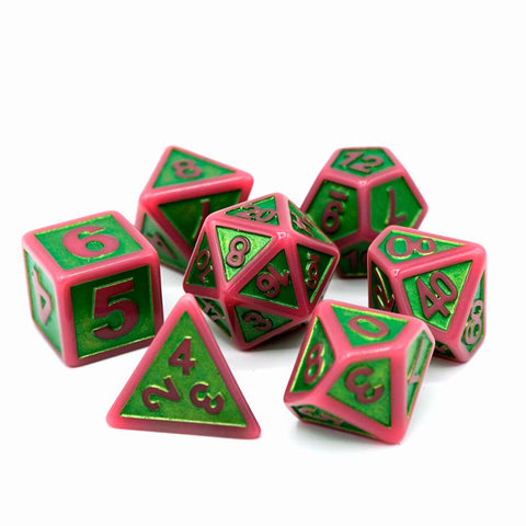 Die Hard Dice 7 Die RPG Dice Set: Untamed Cockatrice