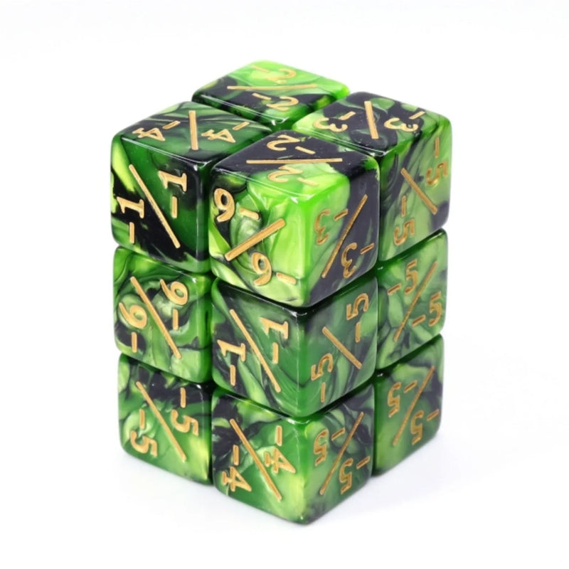 Foam Brain Games -1/-1 Counters - Green & Black