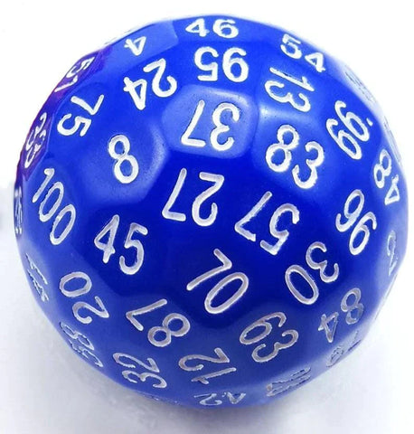 Foam Brain Games 100 Sided Die - Blue (D100)