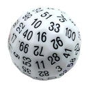 Foam Brain Games 100 Sided Die - White (D100)