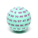 Foam Brain Games 100 Sided Die - Mint Rose D100