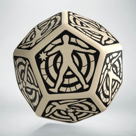 Q Workshop: D12 Beige & Black Hit Location Die