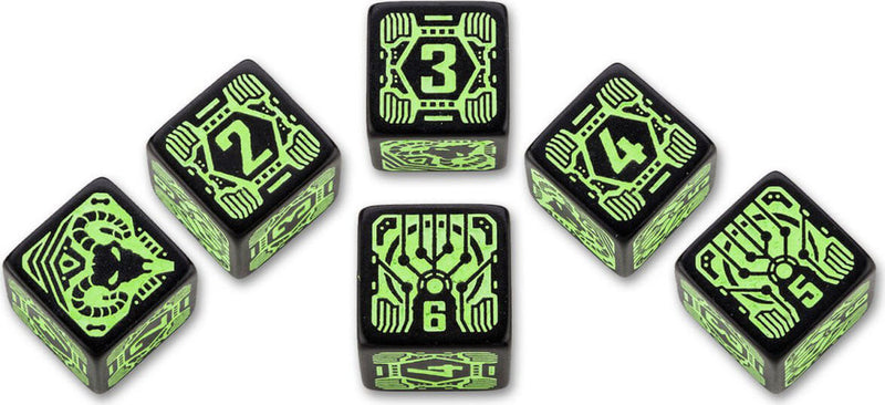 Q Workshop Dice Set - Shadowrun Decker 7 Dice Set