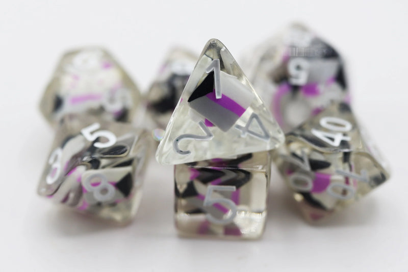 Foam Brain Games Demisexual Flag RPG Dice Set