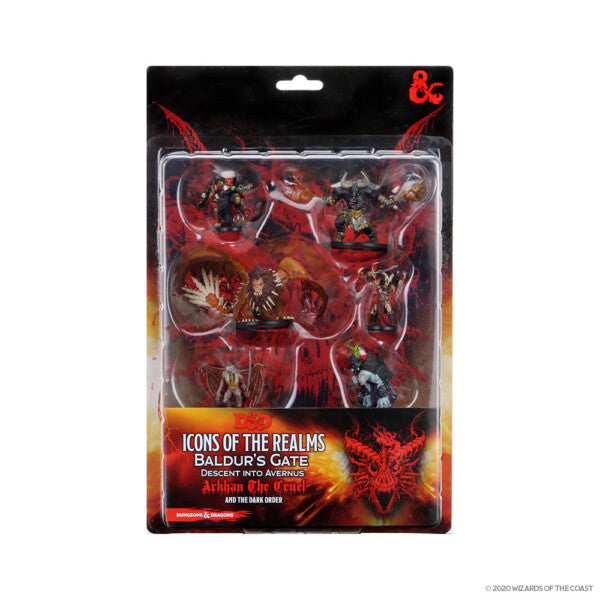 Wizkids Icons of the Realms: Baldurâ€™s Gate: Descent into Avernus Figure Pack - Arkhan the Cruel and The Dark Order