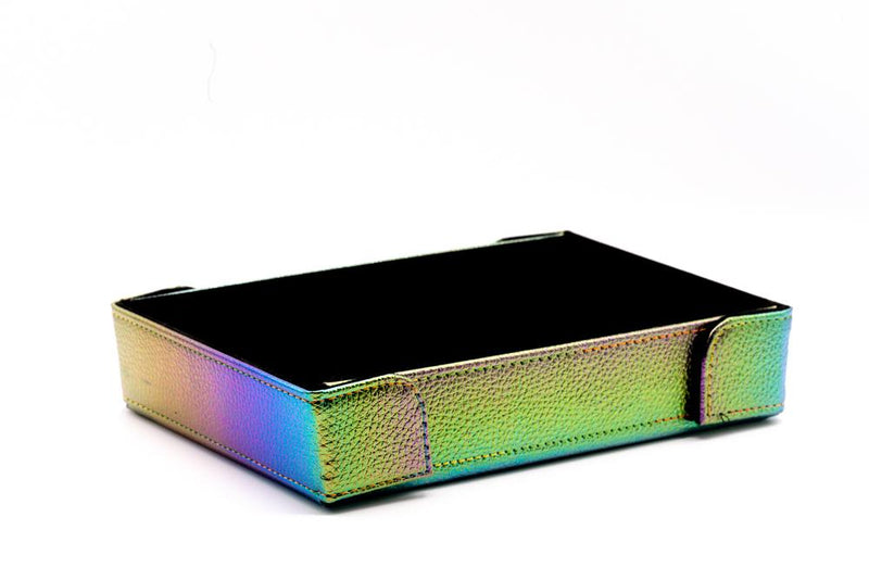 Die Hard Dice Table Armor Folding Rectangle Tray: Satin Rainbow