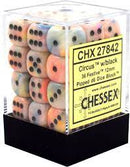 Chessex Festive: 12MM D6 Circus/Black (36)