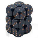 Chessex Opaque: 16MM D6 Dusty Blue/Copper (12)