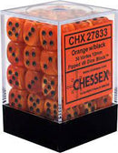 Chessex Vortex: 12MM D6 Orange/Black (36)