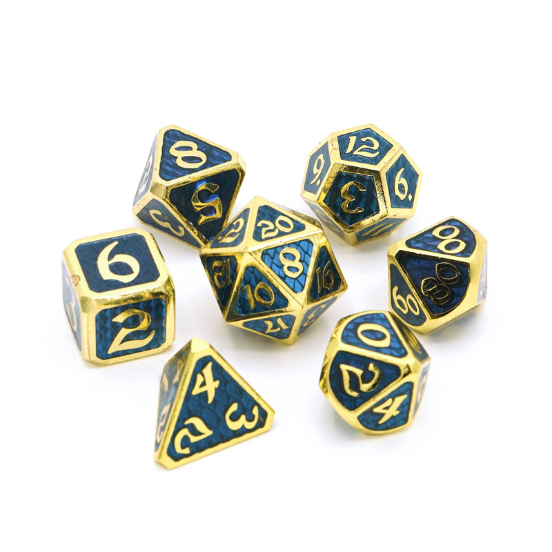 Die Hard Dice 7 Die RPG Metal Dice Set: Drakona Khaos Erebus