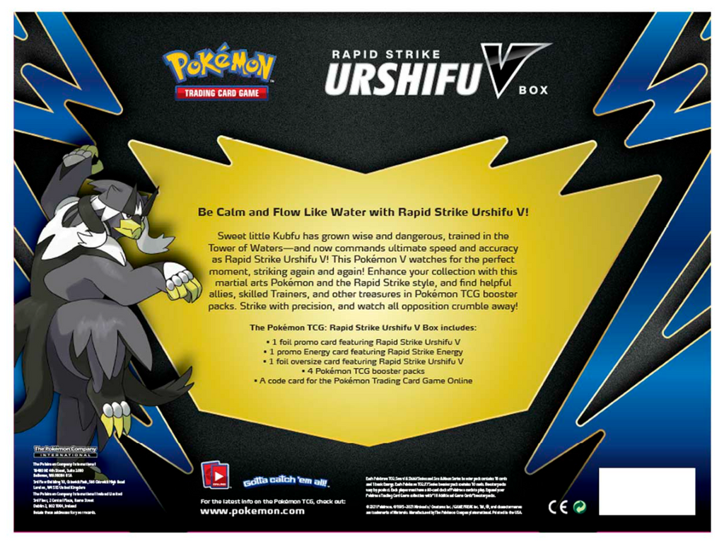 Sword & Shield: Battle Styles - Rapid Strike Urshifu V Box Sword & Shield: Battle Styles - Rapid Strike Urshifu V Box