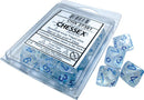 Chessex Opaque:  Borealis Icicle/light blue