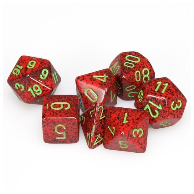 Chessex Speckled: Strawberry 7 Dice Set