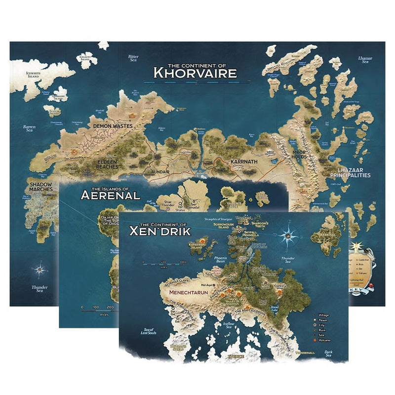 Dungeons and Dragons Game Mat Eberron Map