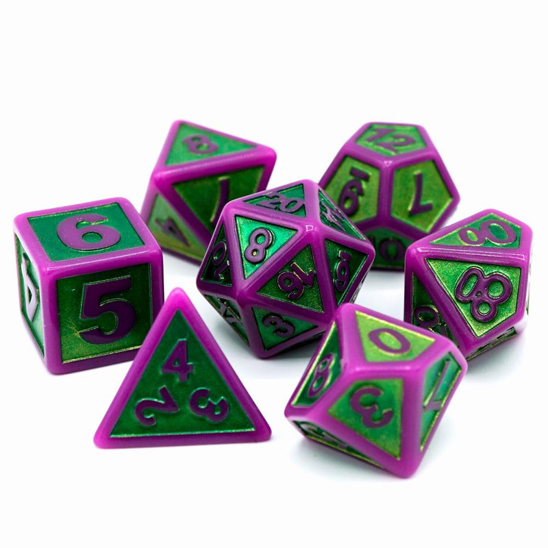 Die Hard Dice 7 Die RPG Dice Set: Untamed Gorgon