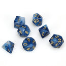 Chessex Phantom: Teal/Gold 7 Dice Set