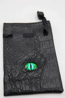 Foam Brain Games Black Leatherette Jade Dragon Eye Dice Bag