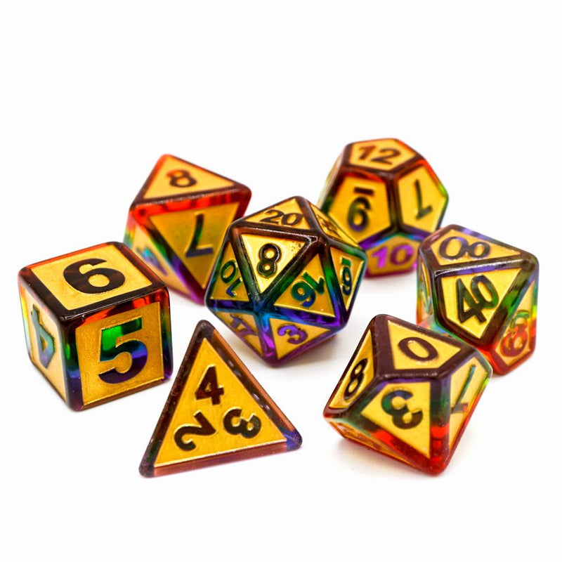 Die Hard Dice 7 Die RPG Dice Set: Untamed Leprechaun