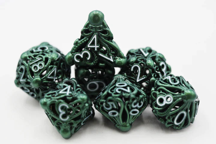 Foam Brain Games Hollow Mind Eater: Green RPG Metal Dice Set