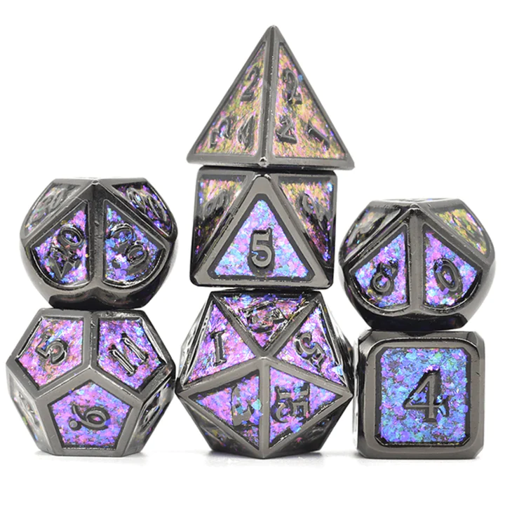 Foam Brain Games Color Shifting: Night Sky RPG Metal Dice Set