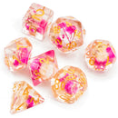 Foam Brain Games RPG Dice Set: Pink & White Flower