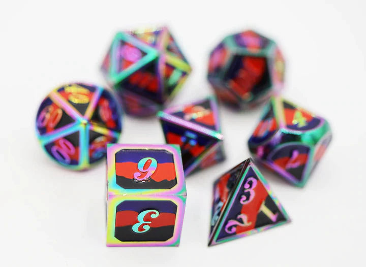 Foam Brain Games Polyamorous Pride Dice