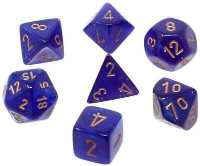 Chessex Borealis: Purple/Gold 7 Dice Set
