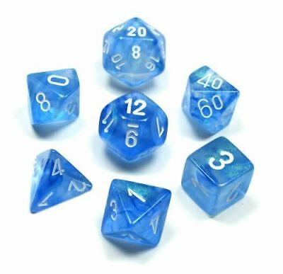 Chessex Borealis: Sky Blue/White 7 Dice Set