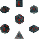 Chessex Velvet: Black/Red 7 Dice Set