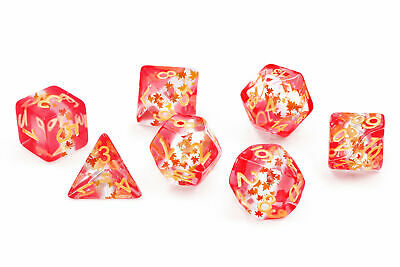 Sirius Dice: 7 Die Set: Maple Leaf