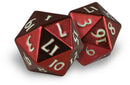 Ultra Pro Heavy Metal D20 Dice Set - Red