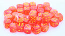 Chessex Ghostly Glow: 12MM D6 Orange/Yellow (36)