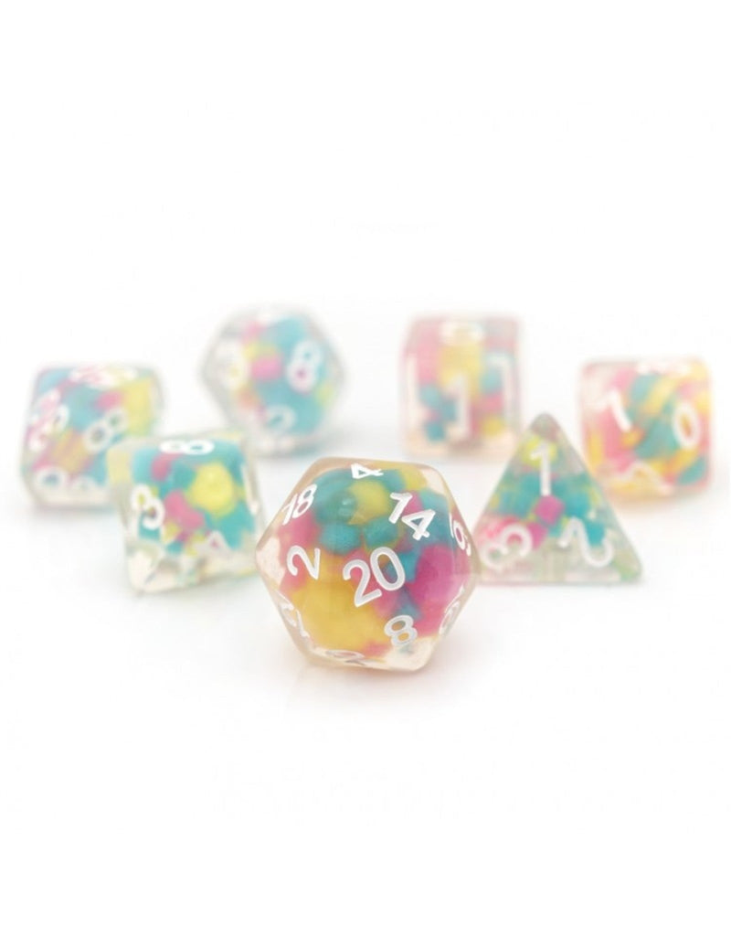 Sirius Dice: 7 Die Set: Lucky Charm Glowworm