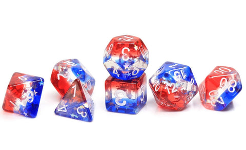 Sirius Dice: 7 Die Set: Star Spangled Banner