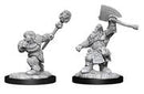 Wizkids Magic: the Gathering Miniatures: Dwarf Fighter & Dwarf Cleric
