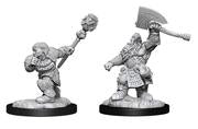 Wizkids Magic: the Gathering Miniatures: Dwarf Fighter & Dwarf Cleric